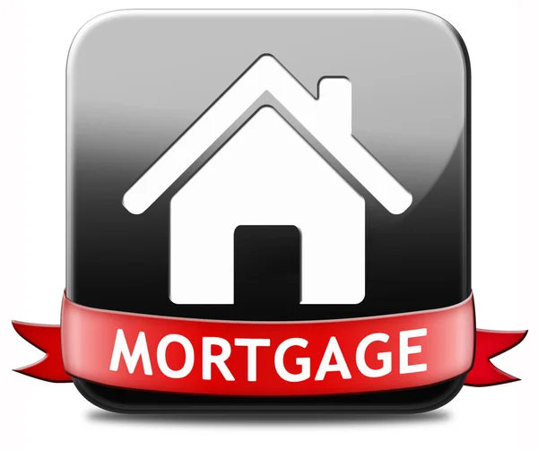 Mortgage button — Stock Photo, Image