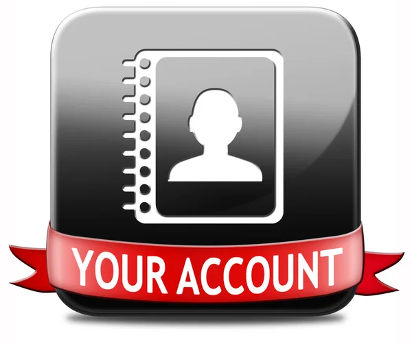 Il tuo account — Foto Stock
