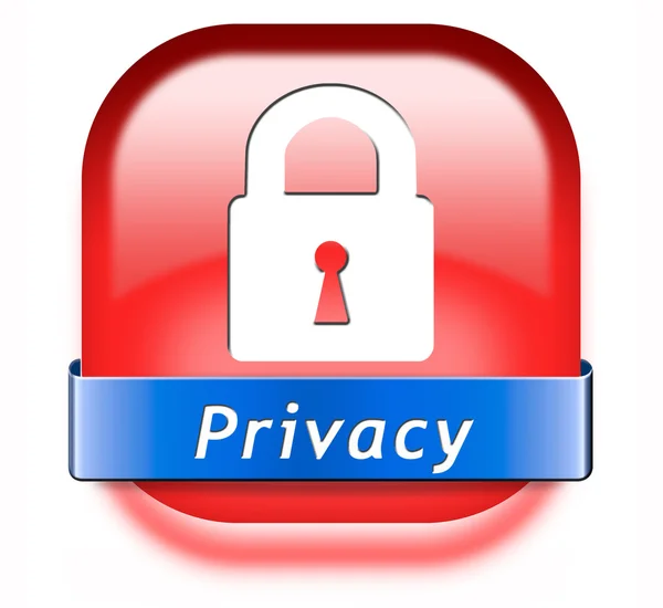 Pulsante Privacy — Foto Stock