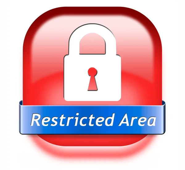 Restricted area — Stock Photo, Image