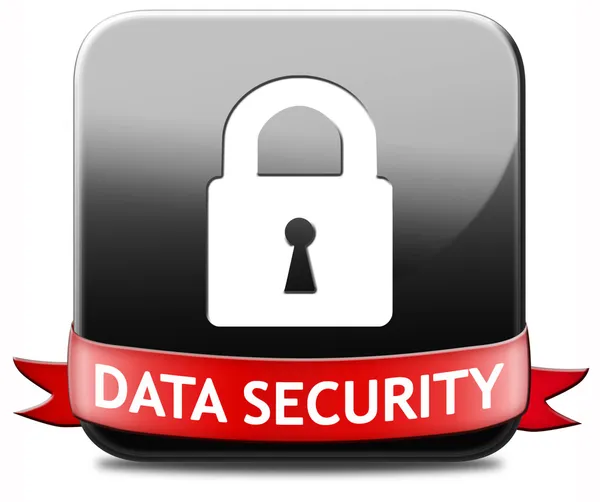 Data security-knappen — Stockfoto