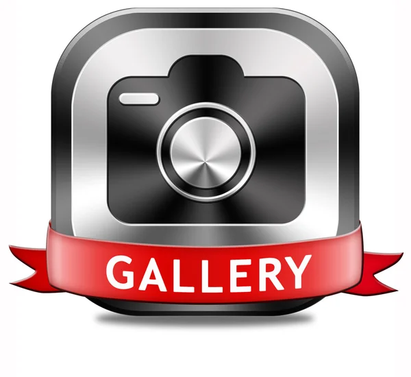 Gallery button — Stock Photo, Image