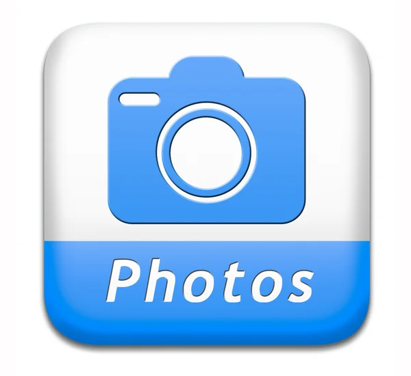 Botão fotos — Fotografia de Stock
