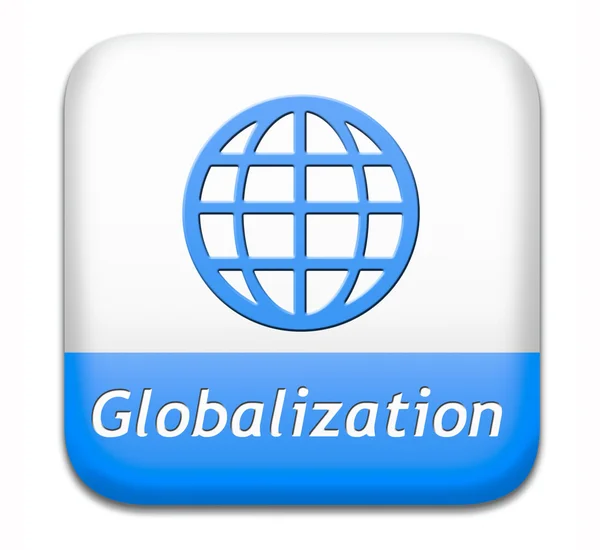 Globalisering knop — Stockfoto