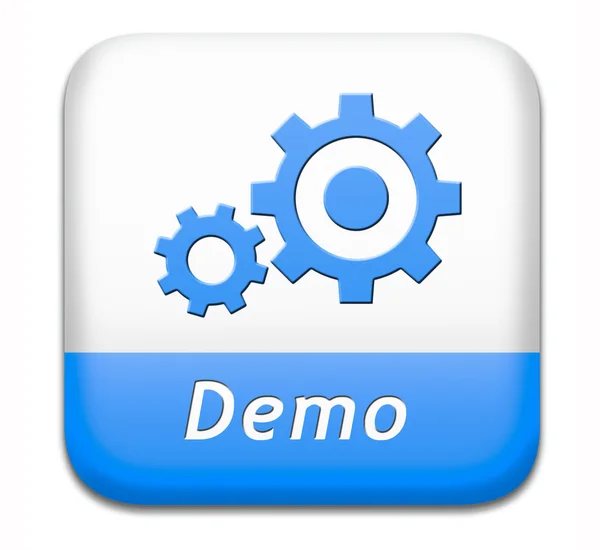 Κουμπί demo — Φωτογραφία Αρχείου