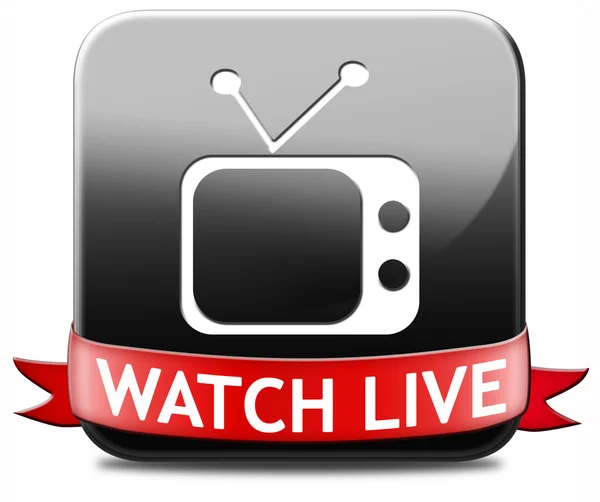 Watch live TV — Stock Photo, Image