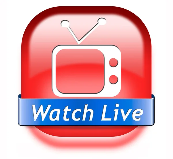 Watch live TV — Stock Photo, Image