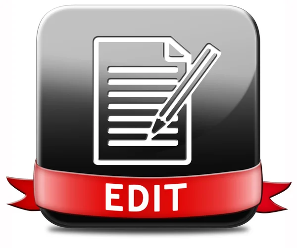 Editing button — Stock Photo, Image