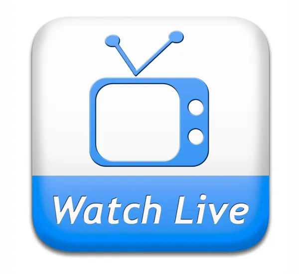 Watch live TV — Stock Photo, Image