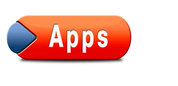 Botão de aplicativos — Fotografia de Stock