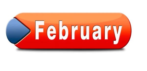 Februari — Stockfoto