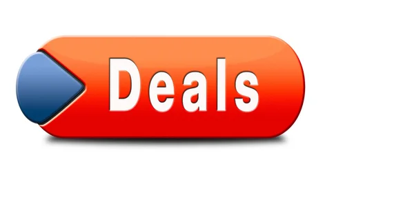 Deals button — Stock Photo, Image