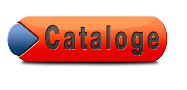 Catalogus knop — Stockfoto