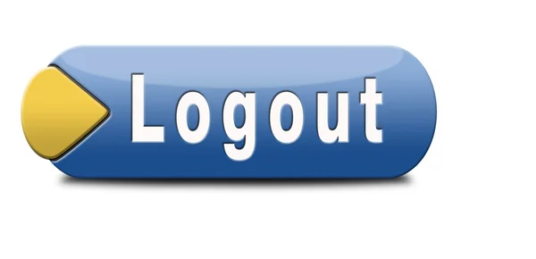 Botão LOGOUT — Fotografia de Stock