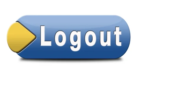 Logout do utilizador — Fotografia de Stock