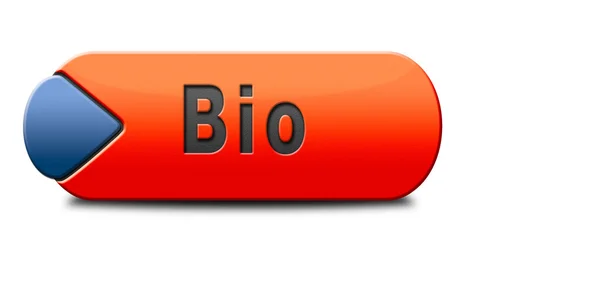 Przycisk Bio — Zdjęcie stockowe