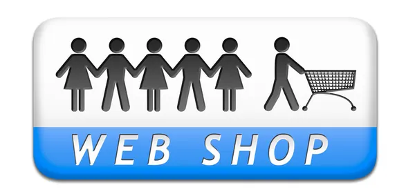 Online web winkel pictogram — Stockfoto