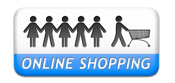Online web shop-ikonen — Stockfoto
