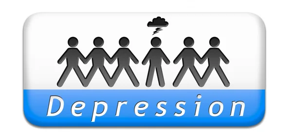 Depressione mentale — Foto Stock