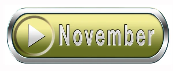 Кнопка ноября — стоковое фото