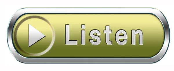 Listen icon — Stock Photo, Image