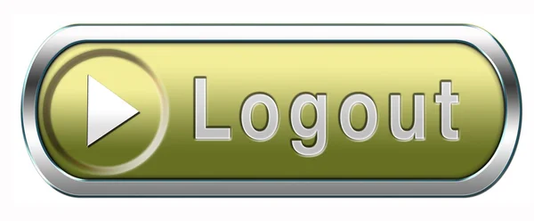 Logout knop — Stockfoto