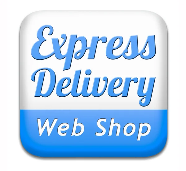 Express delivery web shop — Stock Photo, Image
