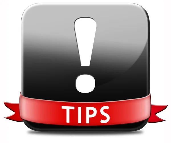 Helpful tips button — Stock Photo, Image