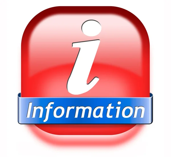 Information button — Stock Photo, Image