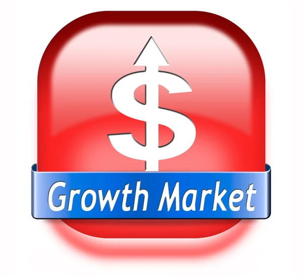 Wzrost rynku — Zdjęcie stockowe
