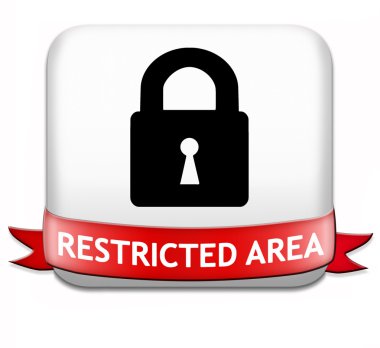 Restricted area clipart