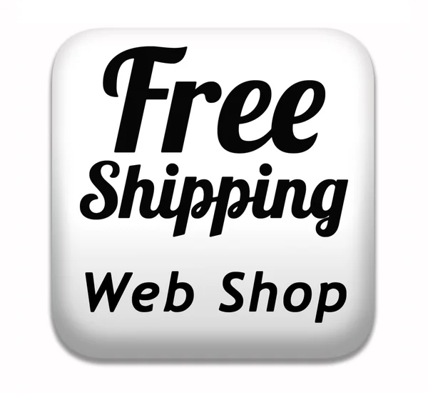Free shiping web shop — Stock Photo, Image