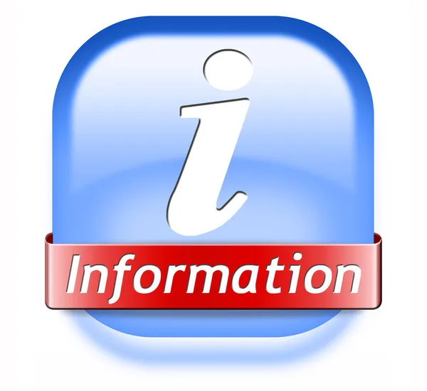 Information button — Stock Photo, Image