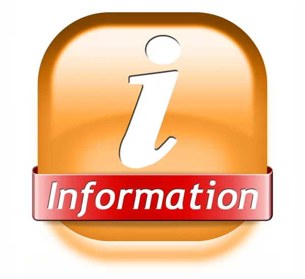 Information button — Stock Photo, Image