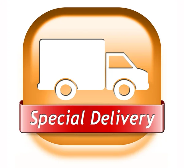 Speciale pakket levering — Stockfoto