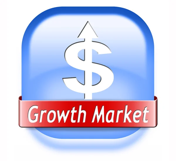 Mercado de crescimento — Fotografia de Stock