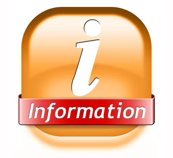 Information button — Stock Photo, Image