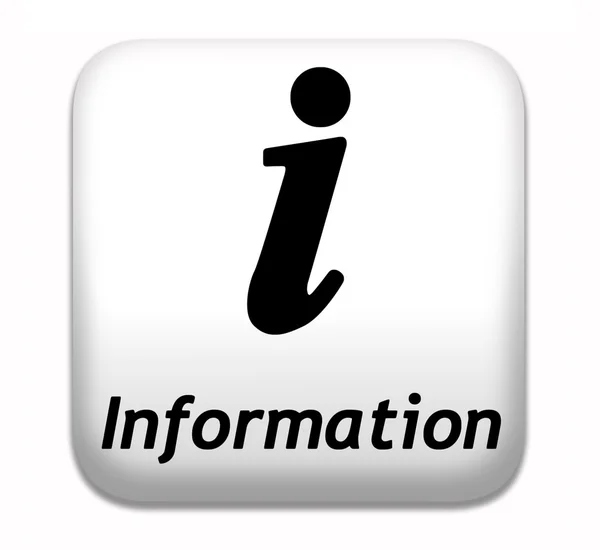 Botão de informação — Fotografia de Stock