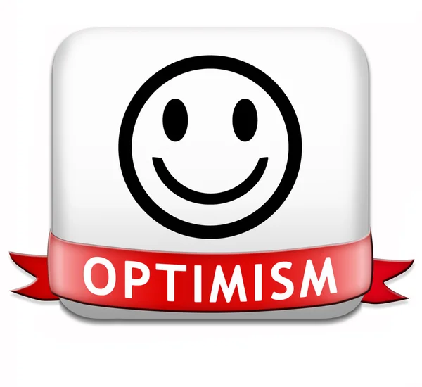 Оптимизм позитивен — стоковое фото