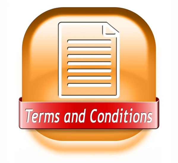 Terms and conditions — Stock Photo, Image