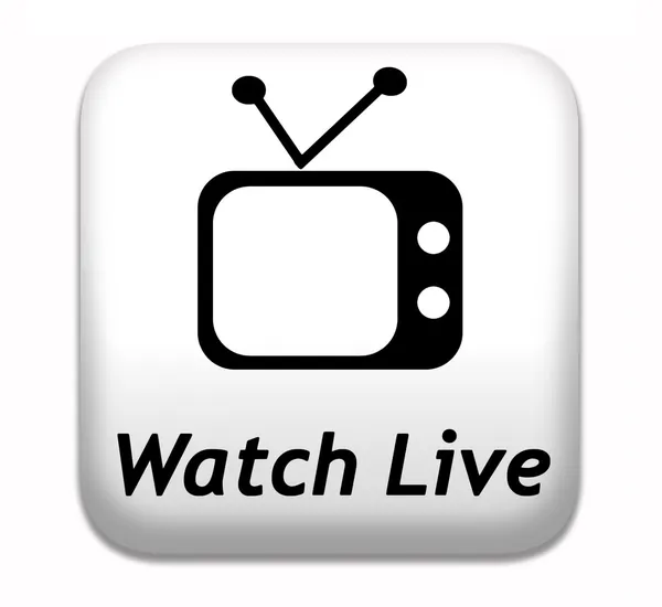 Watch live TV — Stock Photo, Image