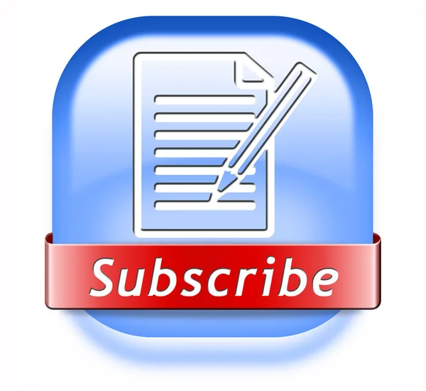 Subscribe button — Stock Photo, Image