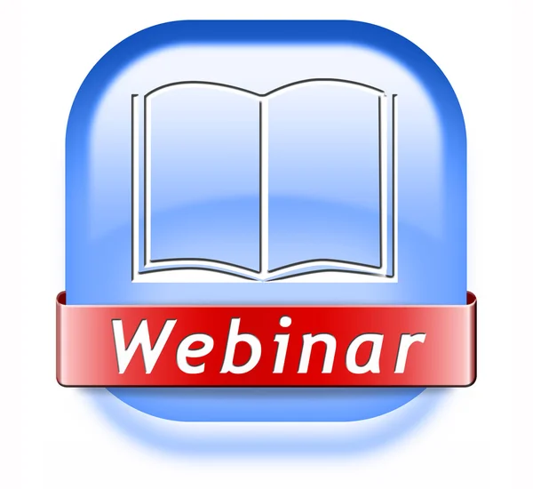 Pulsante Webinar — Foto Stock