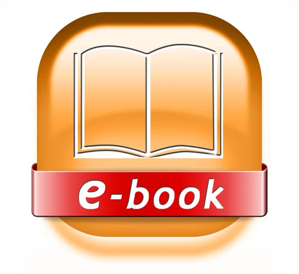 Кнопка электронной книги — стоковое фото