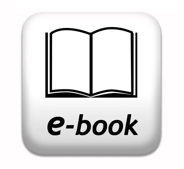 Przycisk ebook — Zdjęcie stockowe