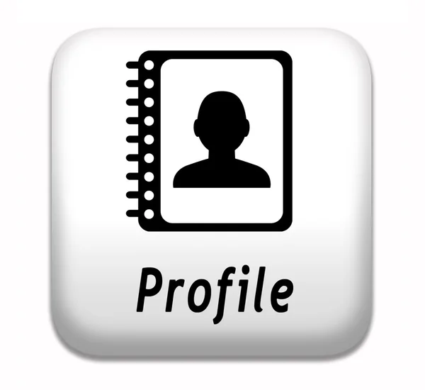 Profile button — Stock Photo, Image
