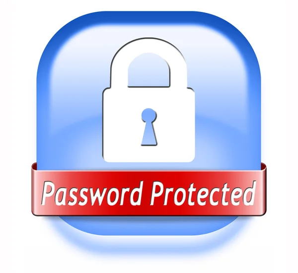 Beveiligd met een wachtwoord — Stockfoto