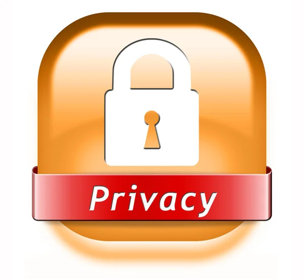 Pulsante Privacy — Foto Stock