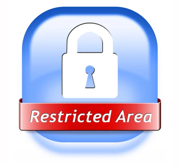 Restricted area — Stock Photo, Image