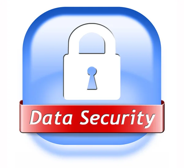 Botón de seguridad de datos — Foto de Stock